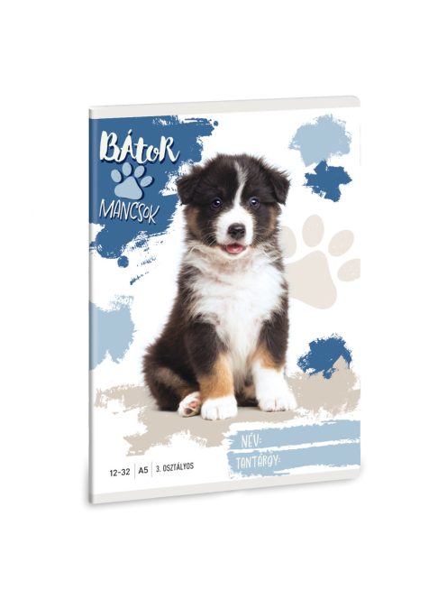 Ars Una Bátor Mancsok - Ausztrál juhászkutya A/5 3. oszt. füzet 12-32