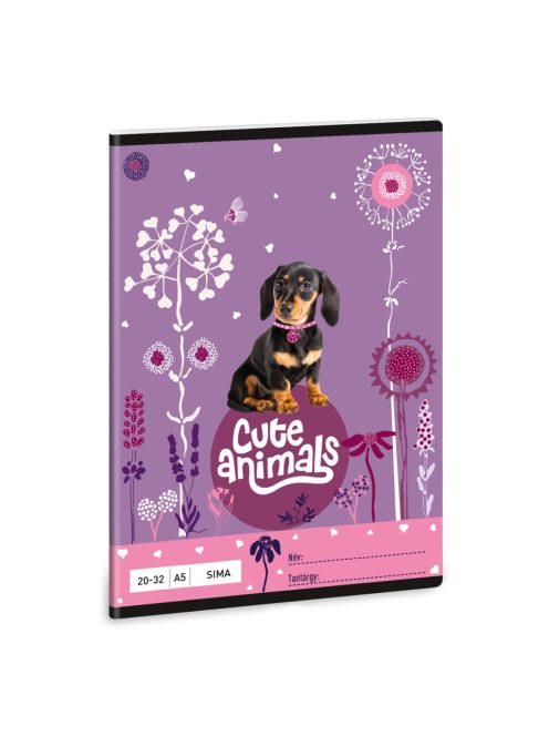 Ars Una Cute Animals-puppy A/5 sima füzet 20-32