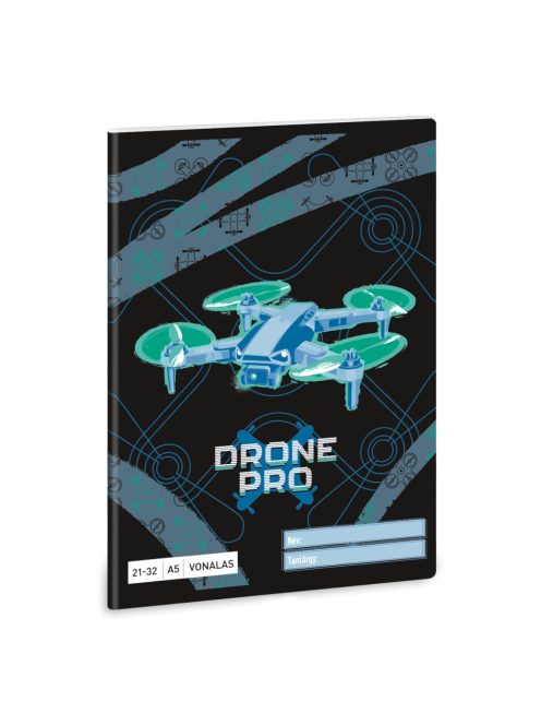 Ars Una Drone Pro A/5 vonalas füzet 21-32