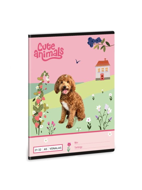 Ars Una Cute Animals - Doggie A/5 vonalas füzet 21-32