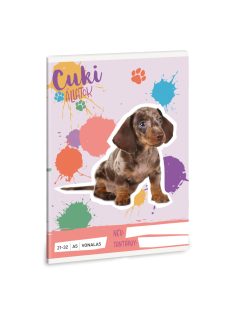   Ars Una Cuki Állatok - Harlekin tacskó A/5 vonalas füzet 21-32