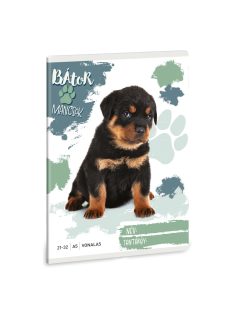 Ars Una Bátor Mancsok - Rottweiler A/5 vonalas füzet 21-32