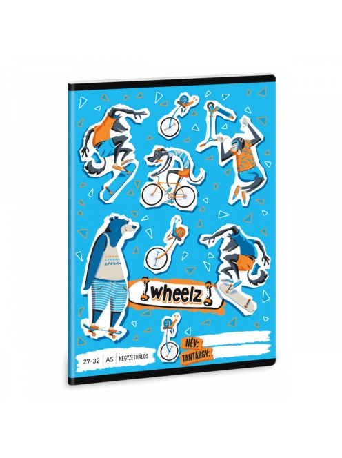 Ars Una 2732, NÉGYZETHÁLÓS A/5 FÜZET WHEELZ (5262) 23 (53632623)