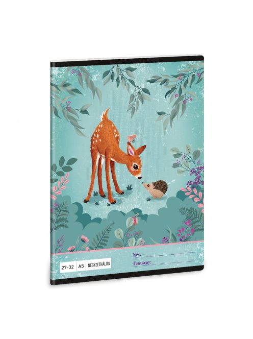 Ars Una My Secret Garden A/5 négyzethálós füzet 27-32 (53633392)