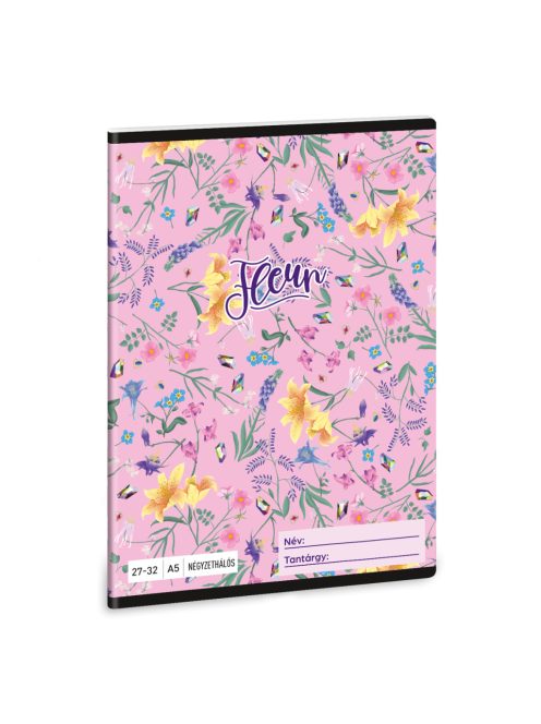 Ars Una Fleur A/5 négyzethálós füzet 27-32 (53633668)