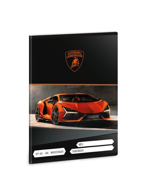 Ars Una Lamborghini A/5 négyzethálós füzet 27-32