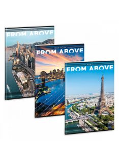   Ars Una A/4 EXTRA KAPCSOS FÜZET-SIMA CITIES FROM ABOVE (5329) 23 (53803290)