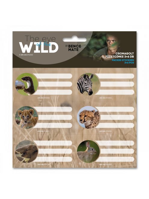 Ars Una CSOMAGOLT FÜZETCÍMKE (3*6 DB) THE EYES OF THE WILD (5235) 22 (53832351)