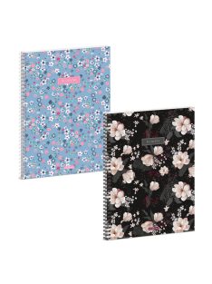 Ars Una Flowery-mix A/4 spirálfüzet-négyzethálós