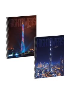 Ars Una Hightower A/4 spirálfüzet-négyzethálós