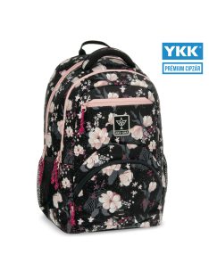 Ars Una Flowery black ergonomikus hátizsák 27 L