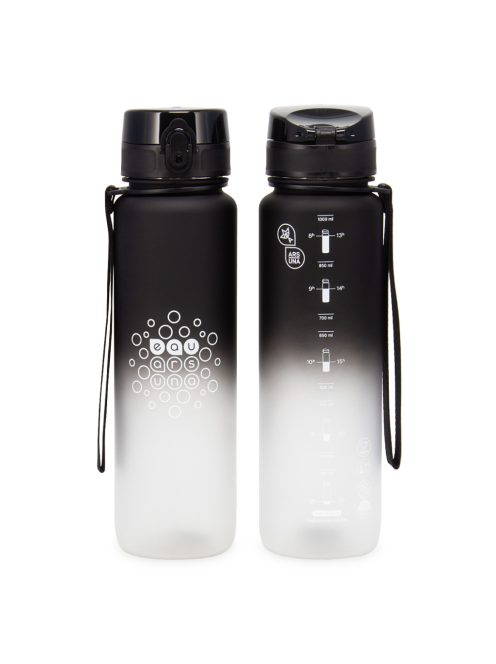 Ars Una BPA-mentes színátmenetes motivációs kulacs matt - 1000 ml - Black&White