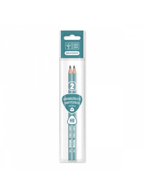 Ars Una HÁROMSZÖGLETŰ GRAFITCERUZA, HB-CSÍKOS, 2DB (5993120005855)