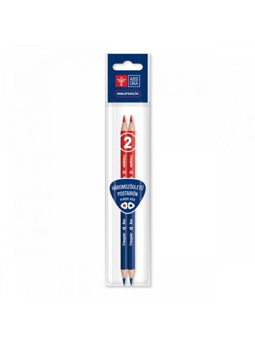 Ars Una HÁROMSZÖGLETŰ POSTAIRÓN, PIROS-KÉK, 2DB (5993120005909)