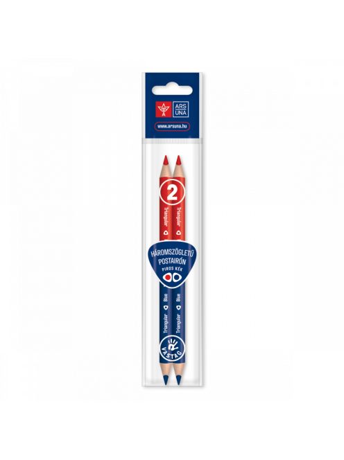 Ars Una HÁROMSZÖGLETŰ POSTAIRÓN, PIROS-KÉK, VASTAG, 2DB (5993120005916)