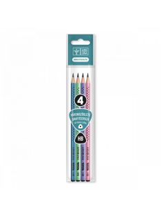   Ars Una HÁROMSZÖGLETŰ GRAFITCERUZA, HB-FEKETE CSILLAG, 4DB (5993120011504)