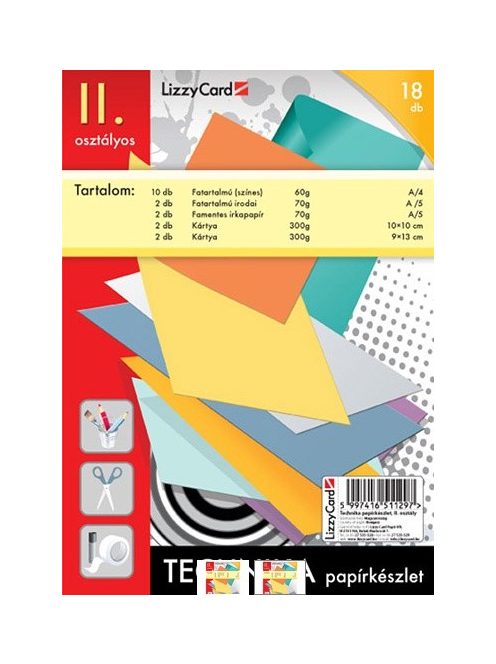 Technika tasak, papírkészlet 2. osztályos (5997416511297)