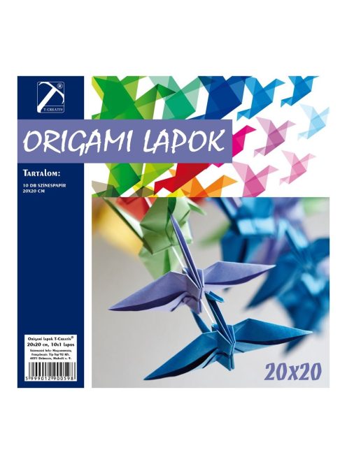 Origami lapok T-Creativ 20x20 cm (5999012903087)