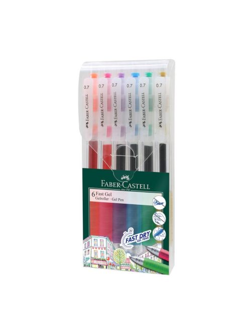 Faber-Castell - Zsellés toll készlet 6db-os 0,7mm Fast (640908)