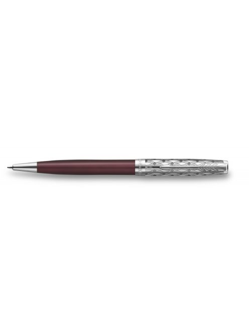 PARKER ROYAL SONNET PREMIUM GOLYÓSTOLL METÁL PIROS, EZÜST KLIPSZ 2119783 (7010599001)
