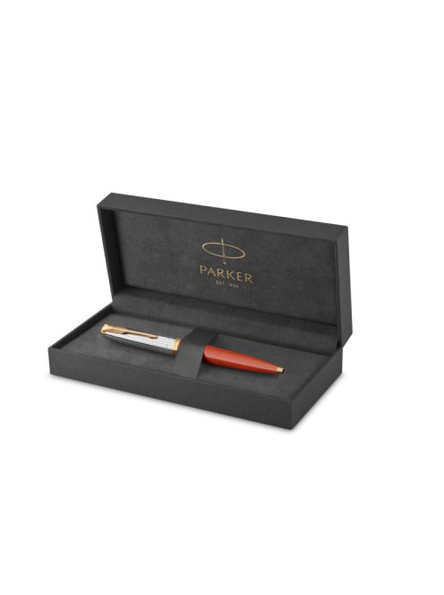 PARKER ROYAL 51 PREMIUM GOLYÓSTOLL PIROS, ARANY KLIPSZ 2169073 (7010608001)