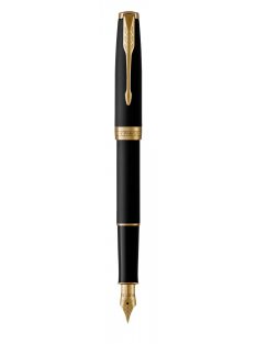  Parker ROYAL SONNET töltőtoll matt fekete, arany klipsz 1931516 (7040308003)