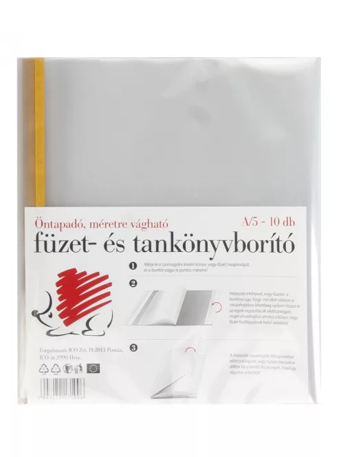 ICO SÜNI FÜZET- ÉS TANKÖNYVBORÍTÓ ÖNTAPADÓS 10DB A/5 (7450037002)