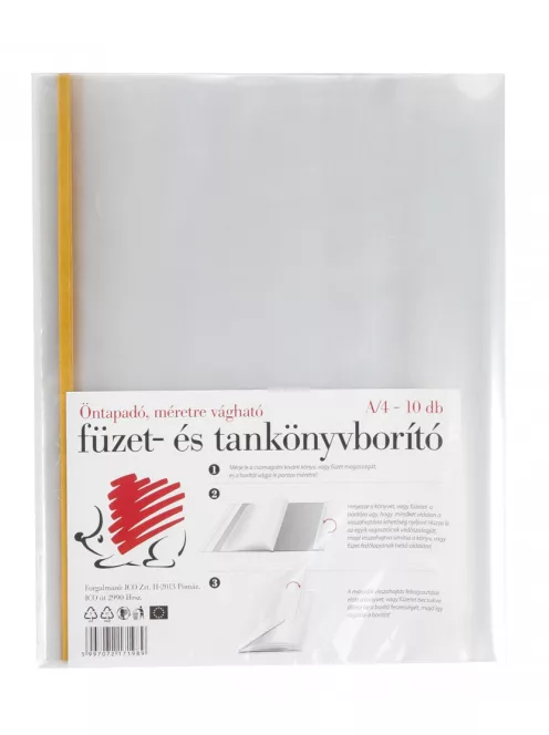 ICO SÜNI FÜZET- ÉS TANKÖNYVBORÍTÓ 10DB (ÖNTAPADÓS) A/4 (7450037003)
