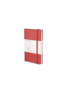 MOLESKINE NOTESZ QP012R KEMÉNY PIROS "P" SIMA (7490133001)