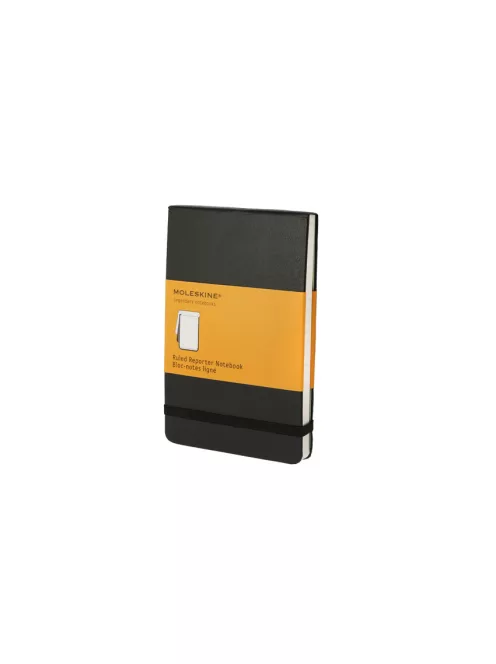 MOLESKINE NOTESZ REPORTER QP511 KEMÉNY FEKETE ""P"" VONALAS (7490137001)