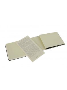   MOLESKINE NOTESZ REPORTER QP511 KEMÉNY FEKETE ""P"" VONALAS (7490137001)