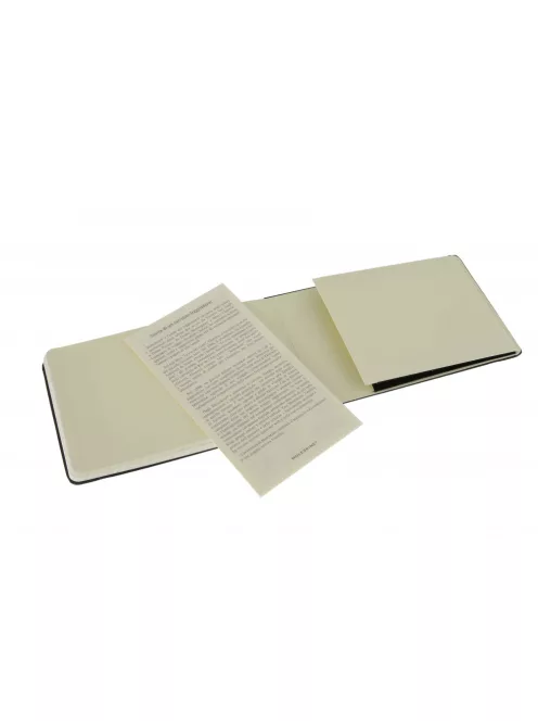MOLESKINE NOTESZ REPORTER QP511 KEMÉNY FEKETE ""P"" VONALAS (7490137001)