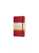 MOLESKINE NOTESZ QP611F2 PUHA SKARLÁT PIROS "P" VONALAS (7490139005)