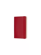 MOLESKINE NOTESZ QP611F2 PUHA SKARLÁT PIROS "P" VONALAS (7490139005)