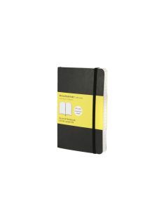   MOLESKINE NOTESZ QP612 PUHA FEKETE ""P"" KOCKÁS (7490140000)