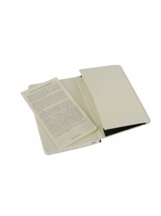   MOLESKINE NOTESZ QP612 PUHA FEKETE ""P"" KOCKÁS (7490140000)
