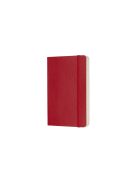 MOLESKINE NOTESZ QP613F2 PUHA SKARLÁT PIROS "P" SIMA (7490141004)