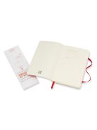 MOLESKINE NOTESZ QP613F2 PUHA SKARLÁT PIROS "P" SIMA (7490141004)