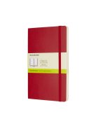 MOLESKINE NOTESZ QP618F2 PUHA SKARLÁT PIROS "L" SIMA (7490144003)