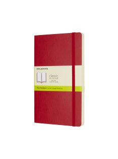   MOLESKINE NOTESZ QP618F2 PUHA SKARLÁT PIROS "L" SIMA (7490144003)