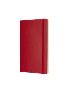 MOLESKINE NOTESZ QP618F2 PUHA SKARLÁT PIROS "L" SIMA (7490144003)