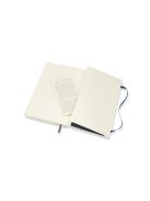 MOLESKINE NOTESZ QP618B20 PUHA ZAFÍR KÉK "L" SIMA (7490144004)