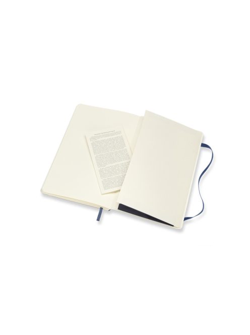 MOLESKINE NOTESZ QP618B20 PUHA ZAFÍR KÉK "L" SIMA (7490144004)