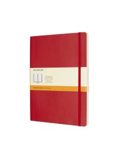   MOLESKINE NOTESZ QP621F2 PUHA SKARLÁT PIROS "XL" VONALAS (7490145004)