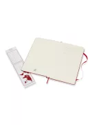 MOLESKINE NOTESZ QP066F2 KEMÉNY SKARLÁT PIROS "L" PONTOZOTT (7490173002)
