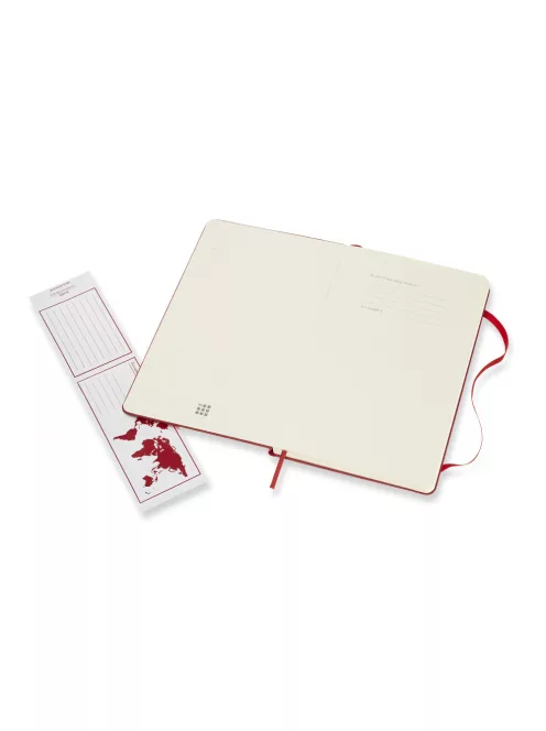 MOLESKINE NOTESZ QP066F2 KEMÉNY SKARLÁT PIROS "L" PONTOZOTT (7490173002)