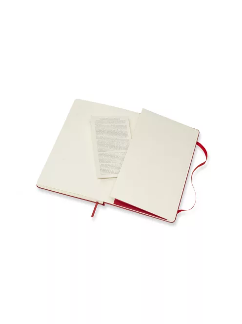 MOLESKINE NOTESZ QP066F2 KEMÉNY SKARLÁT PIROS "L" PONTOZOTT (7490173002)