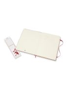 MOLESKINE NOTESZ QP090F2 KEMÉNY SKARLÁT PIROS "XL" VONALAS (7490174001)