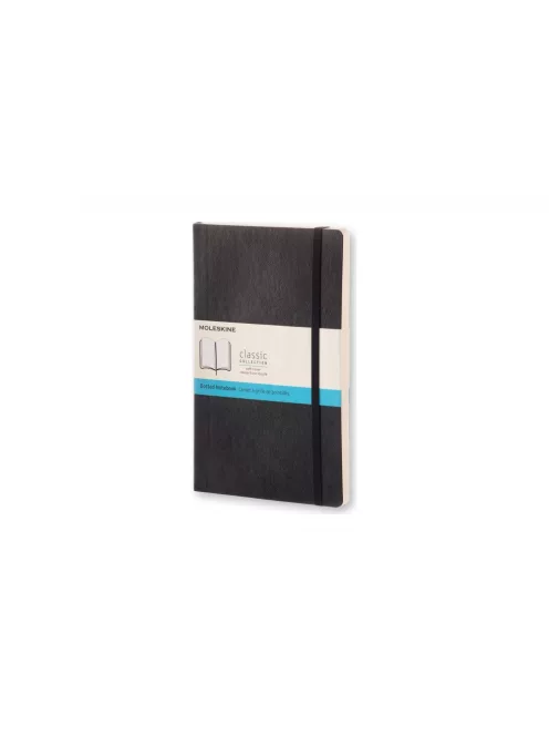MOLESKINE NOTESZ QP619 PUHA FEKETE "L" PONTOZOTT (7490180000)
