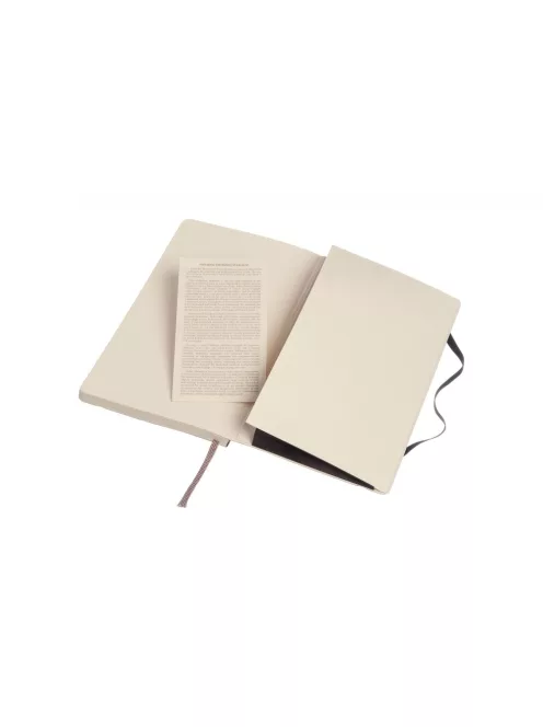 MOLESKINE NOTESZ QP619 PUHA FEKETE "L" PONTOZOTT (7490180000)
